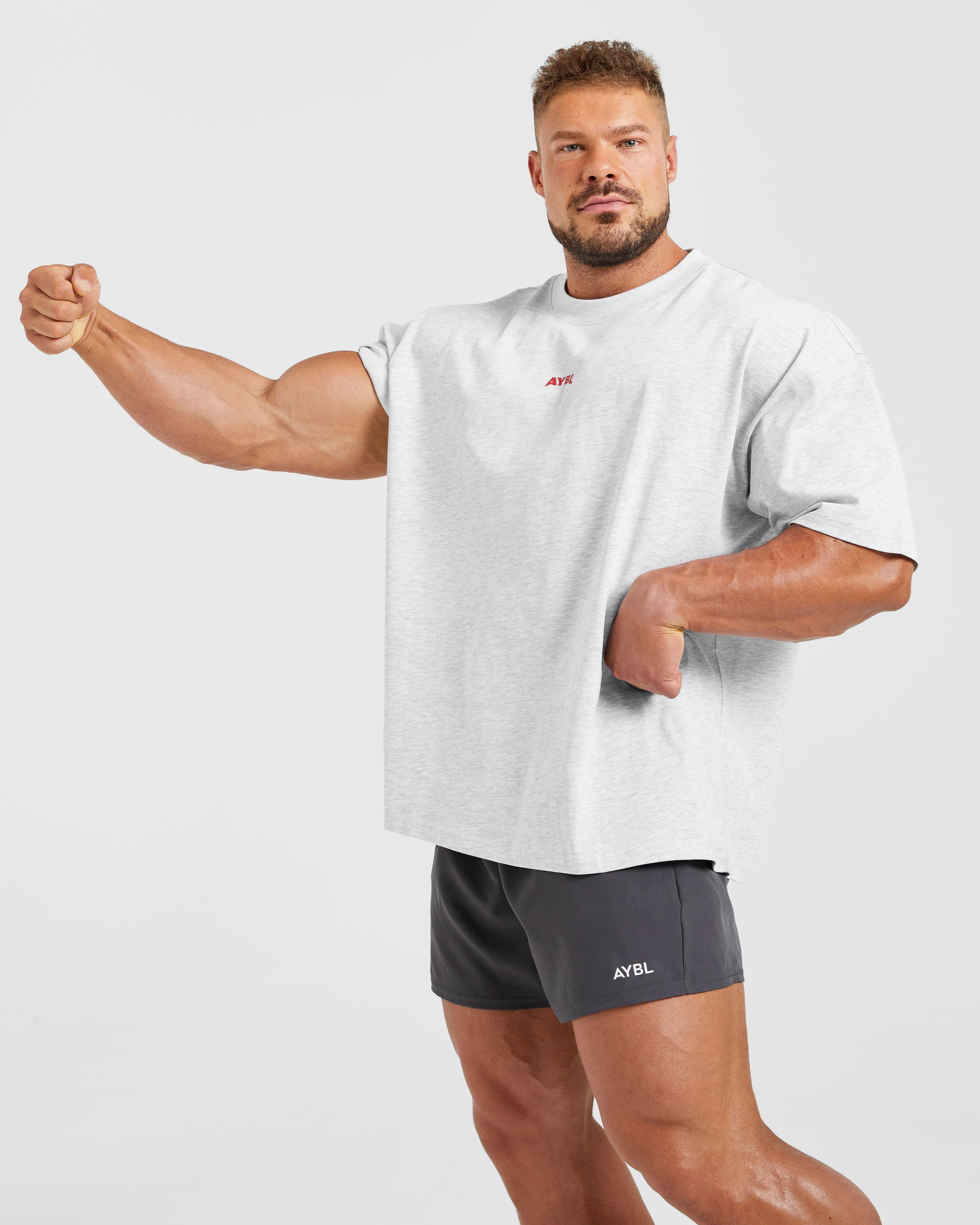 Wesley Vissers X Beyond Limits Oversized T Shirt - Gris Marl - Image 7