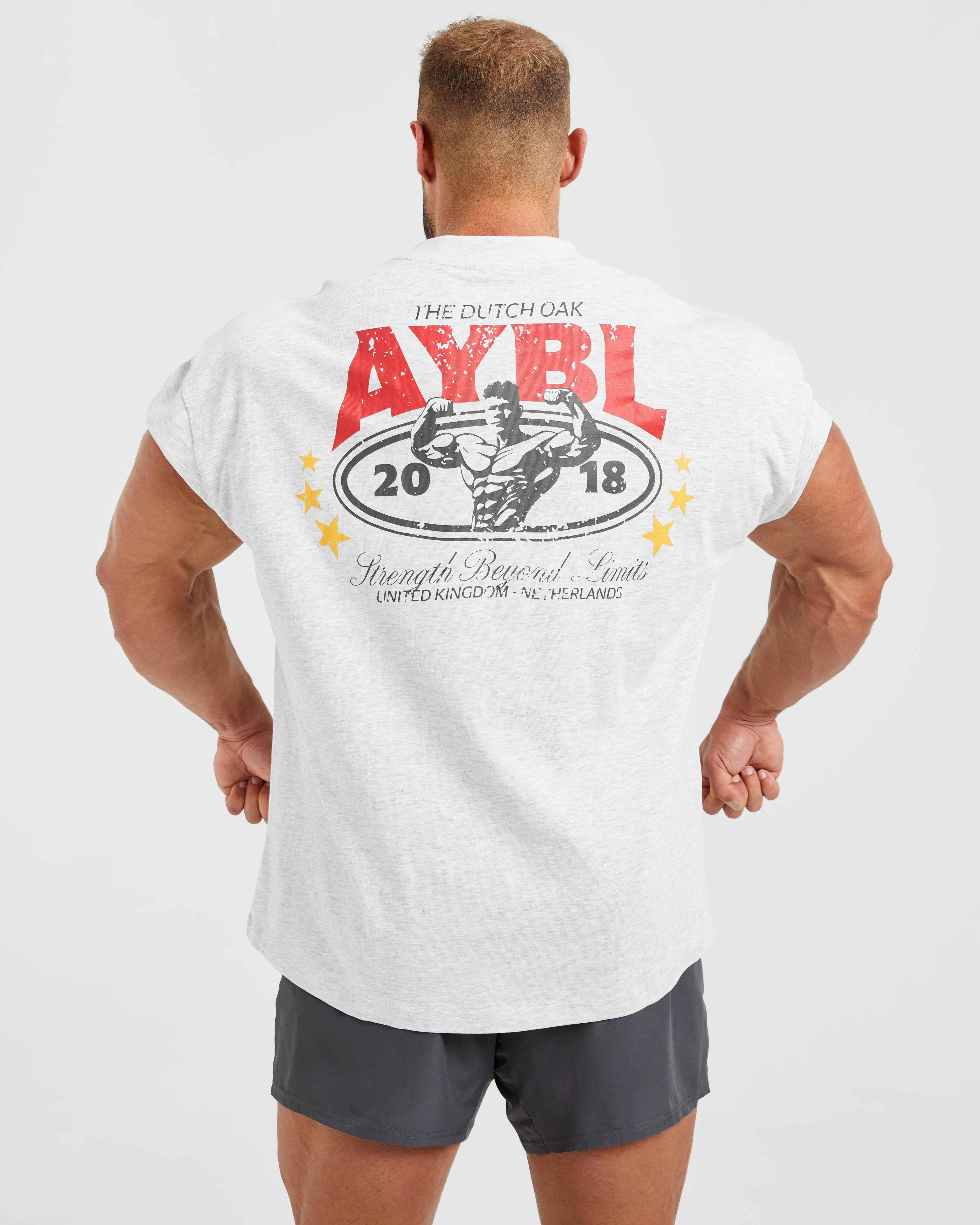 Wesley Vissers X Beyond Limits Oversized T Shirt - Gris Marl - Image 8