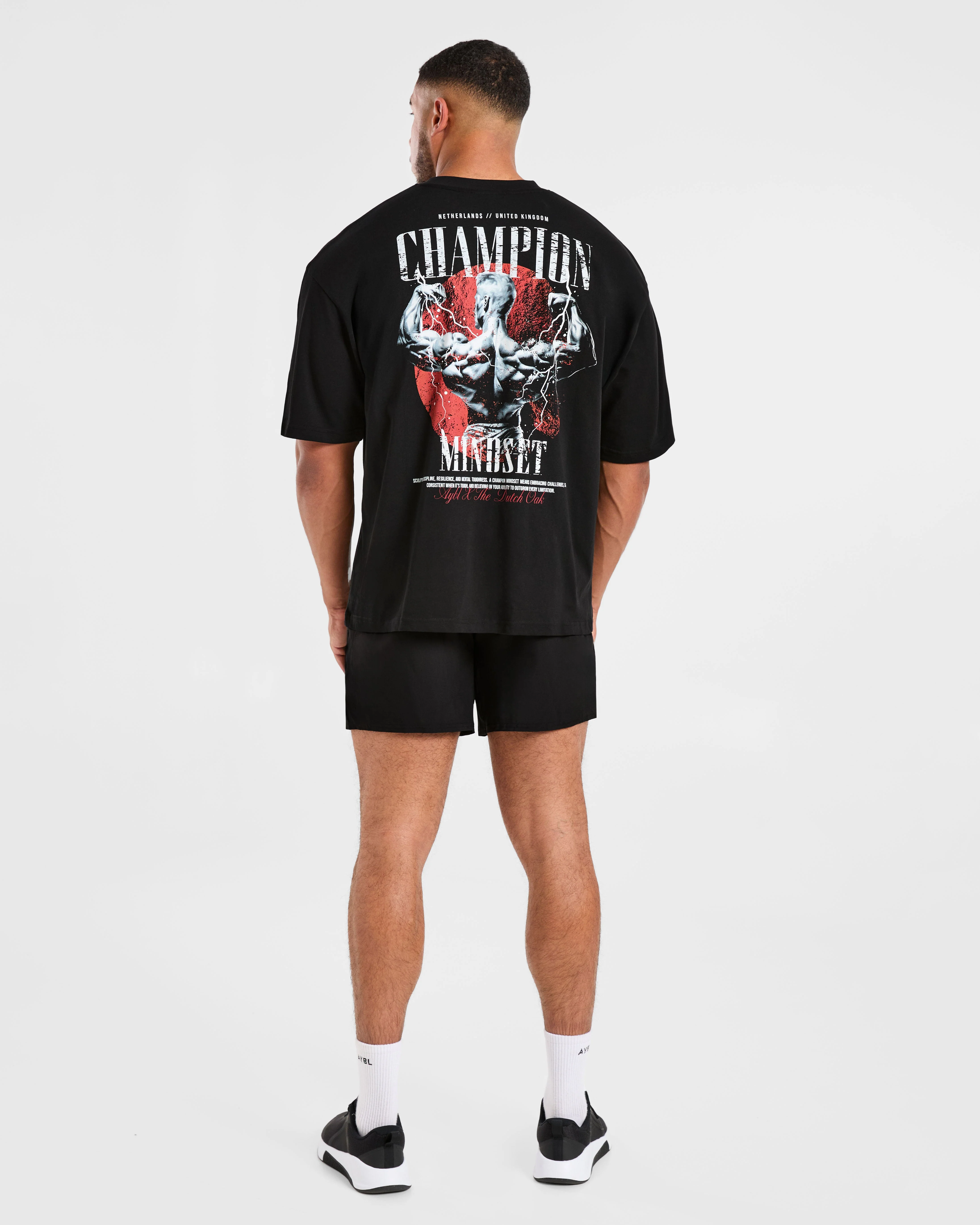 Wesley Vissers x Champion Mindset Oversized T Shirt - Noir - Image 4