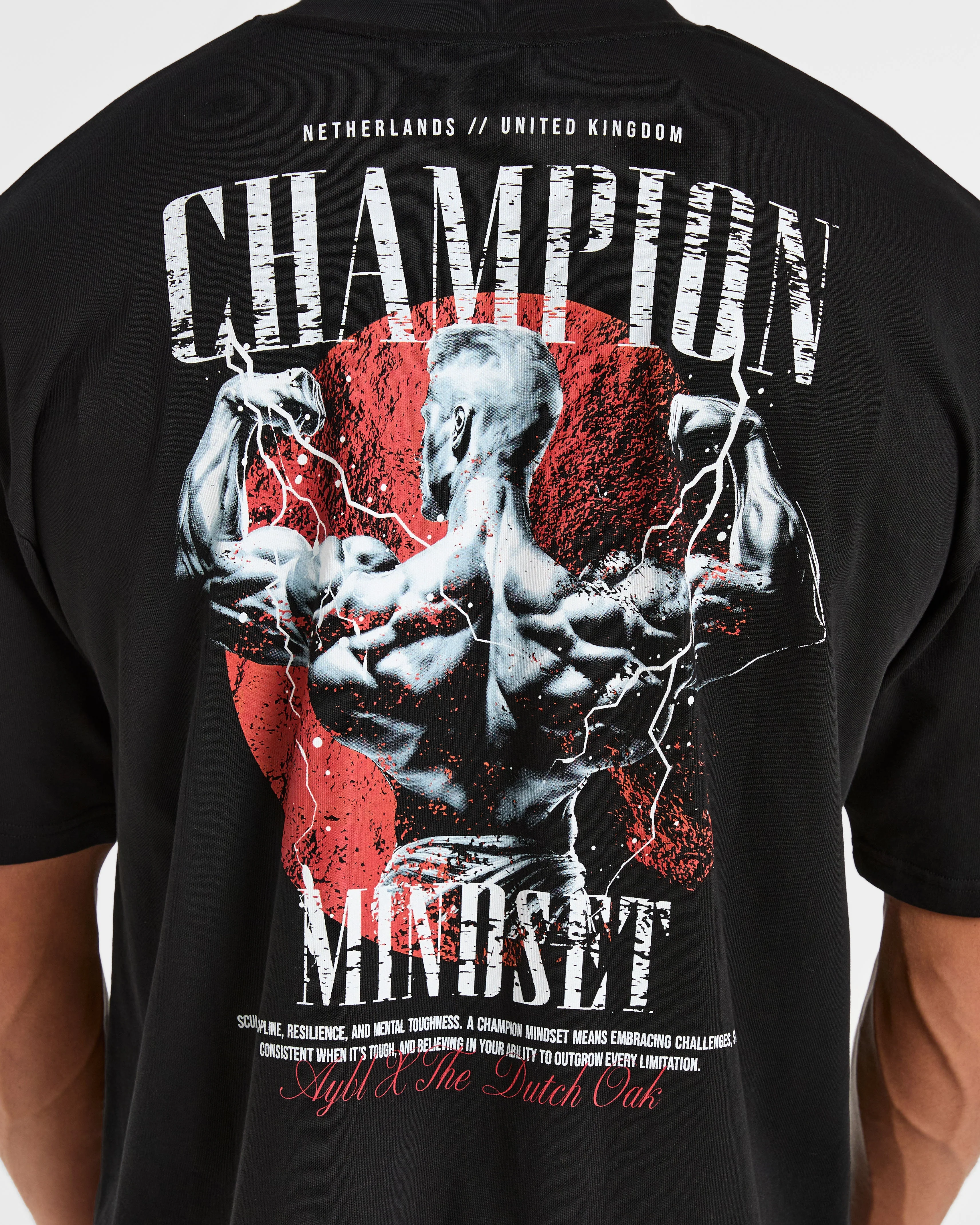Wesley Vissers x Champion Mindset Oversized T Shirt - Noir - Image 5