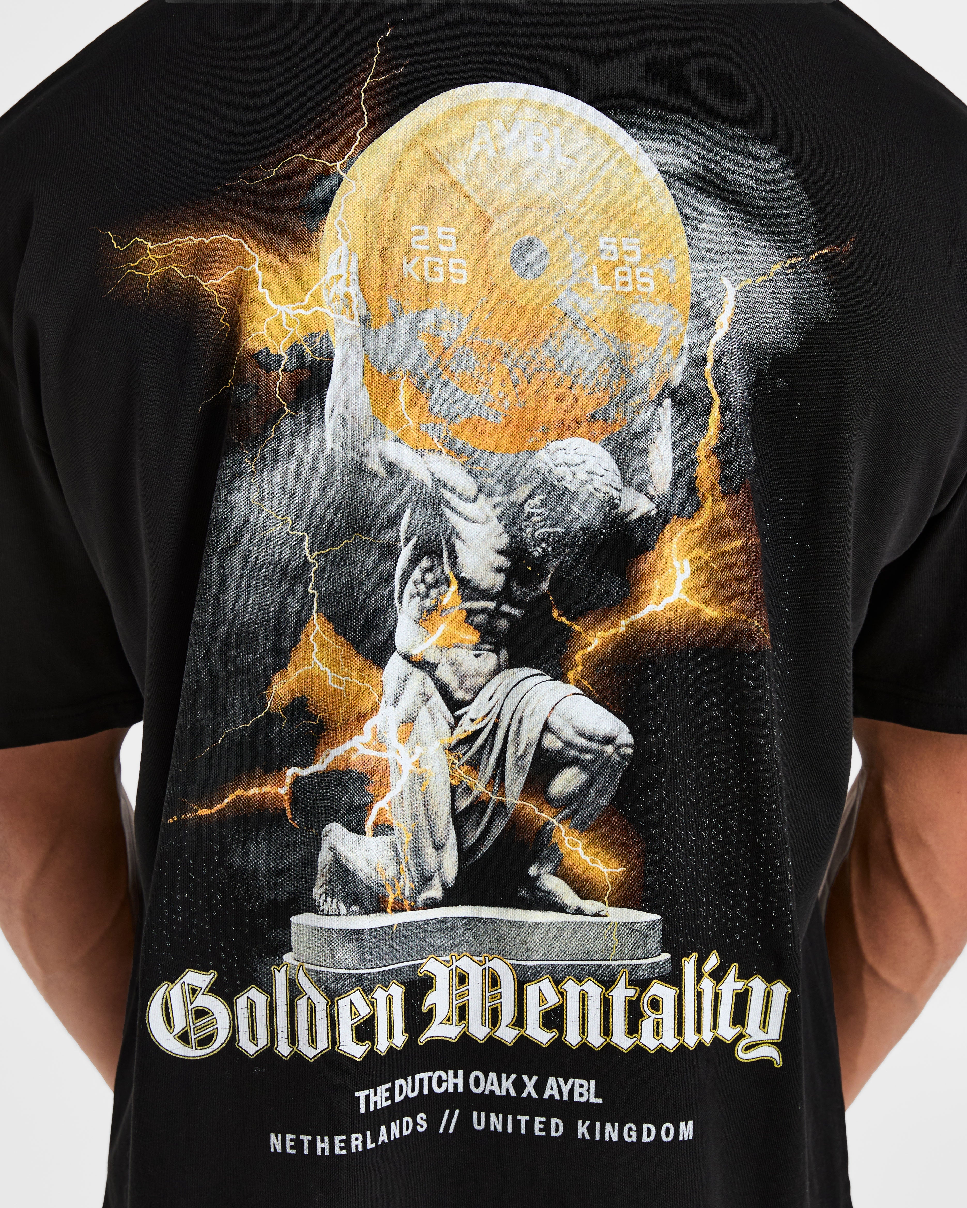 Wesley Vissers x Golden Mentality Oversized T Shirt - Noir - Image 5
