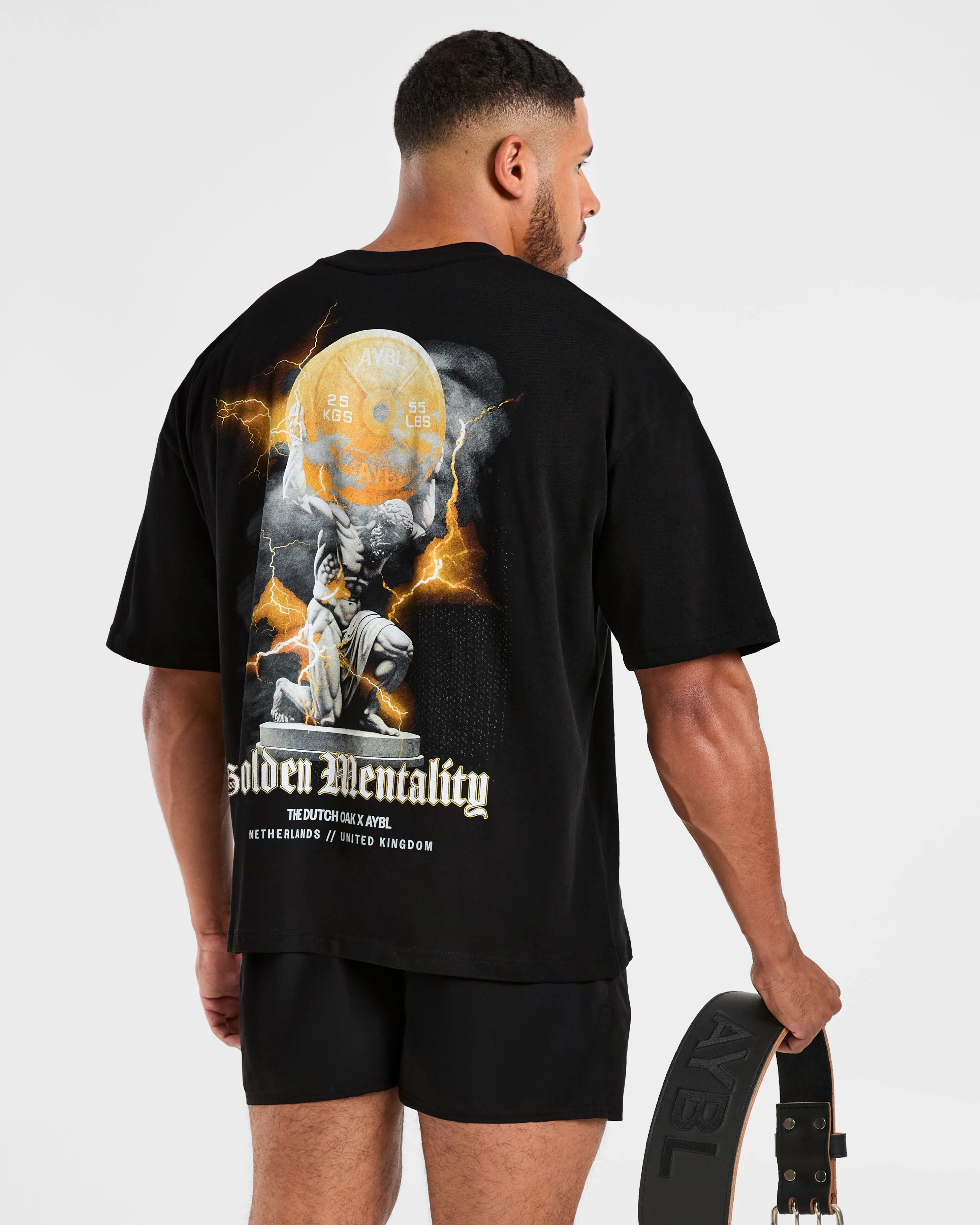 Wesley Vissers x Golden Mentality Oversized T Shirt - Noir - Image 7