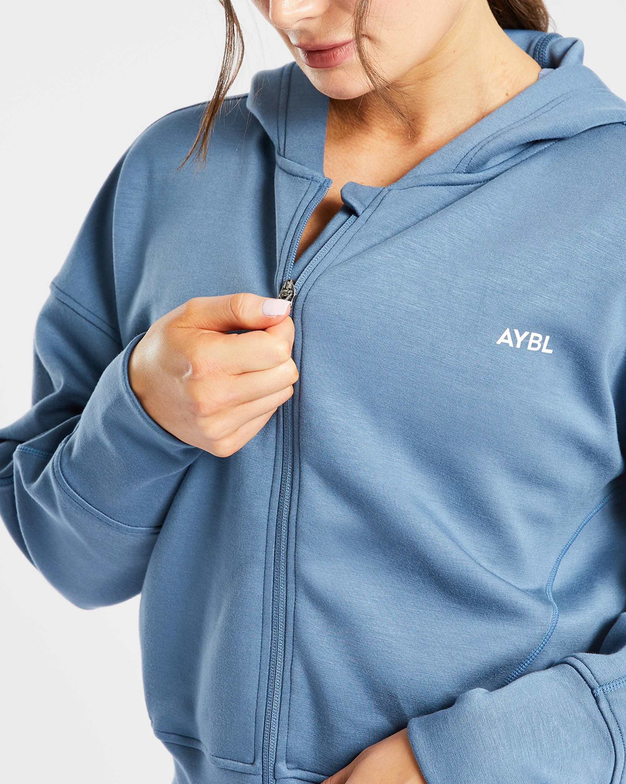 Zip Up Jacket - Bleu - Image 5