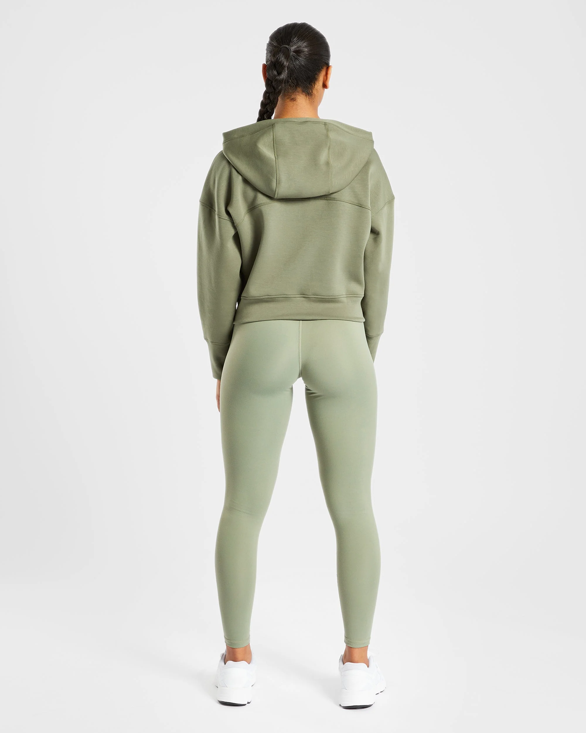 Zip Up Jacket - Khaki - Image 4