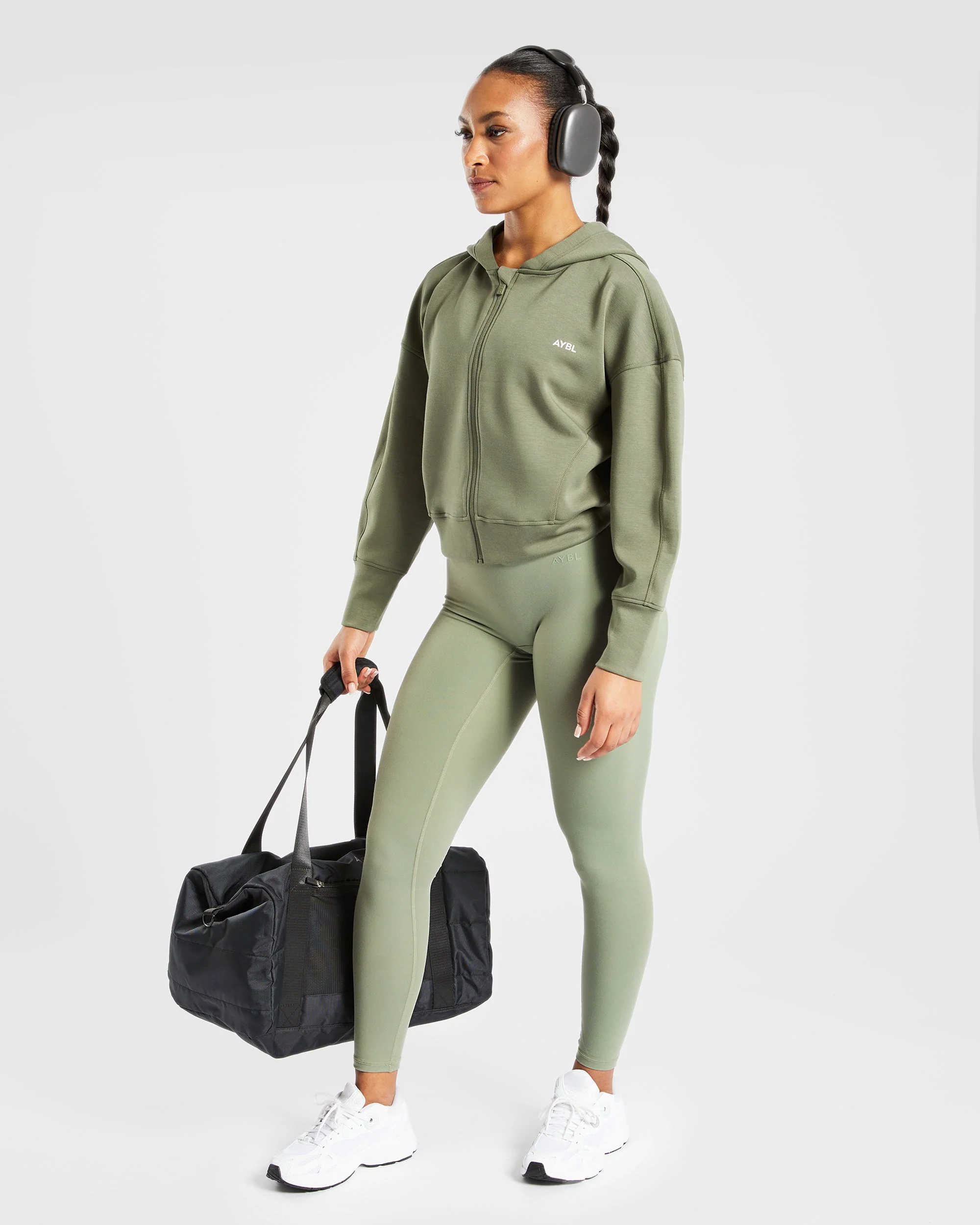 Zip Up Jacket - Khaki - Image 7